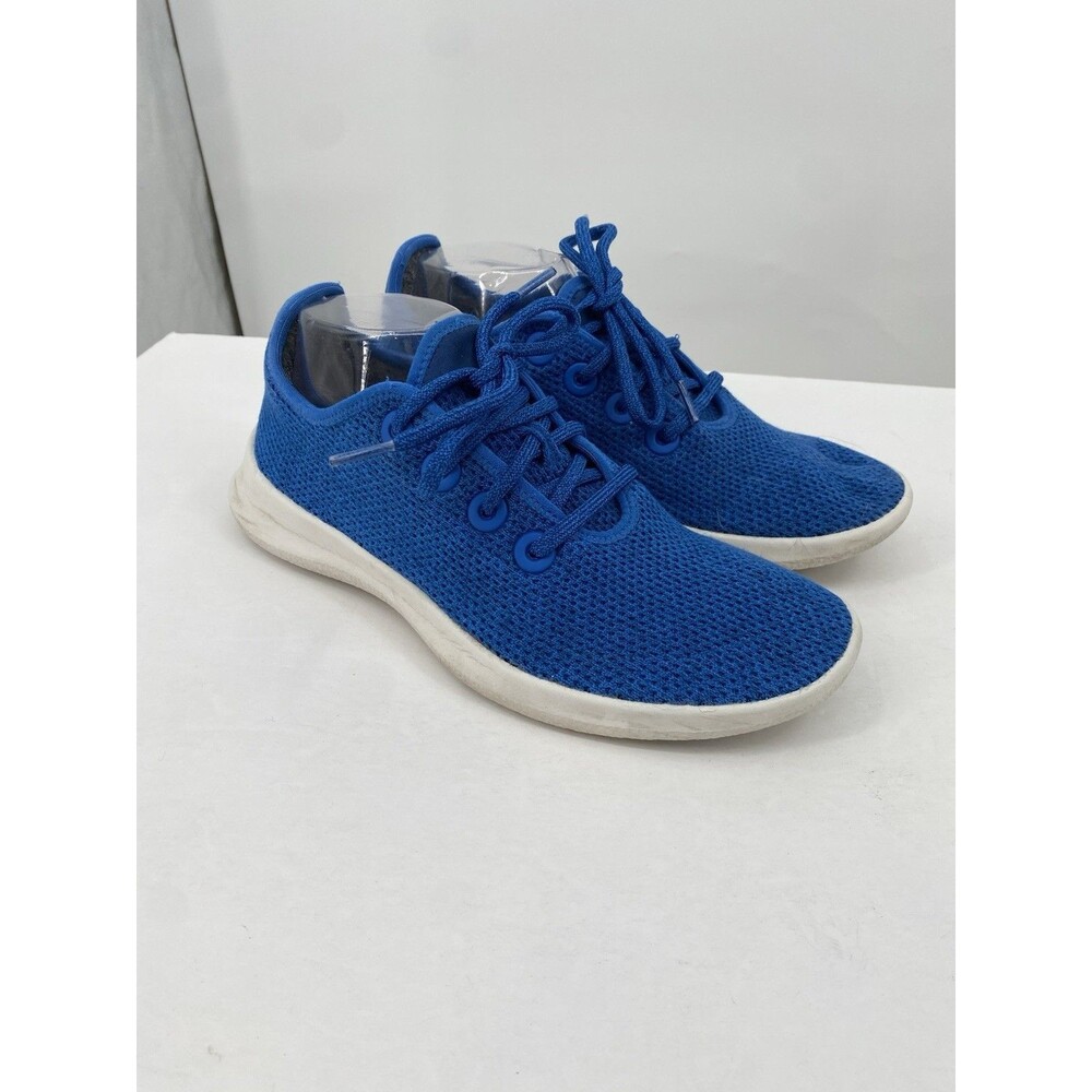 Allbirds Womens TR Tree Runners Shoes Sneakers Blue Knit Lace Lightweight US 9